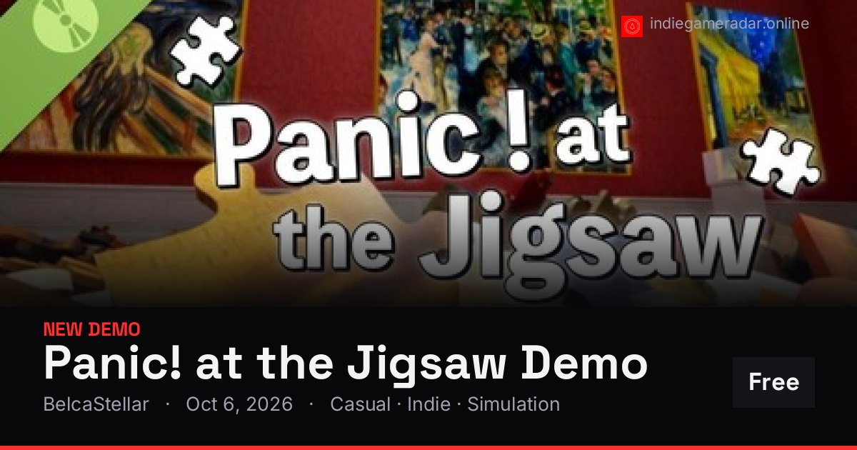 Share card for Panic! at the Jigsaw Demo