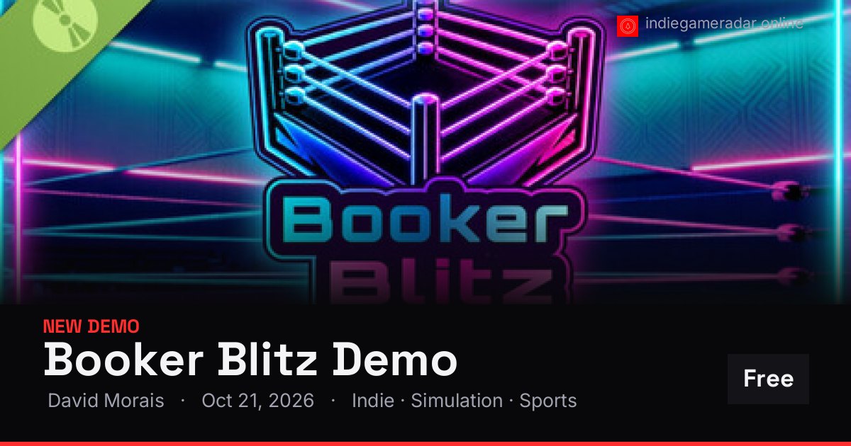Share card for Booker Blitz Demo