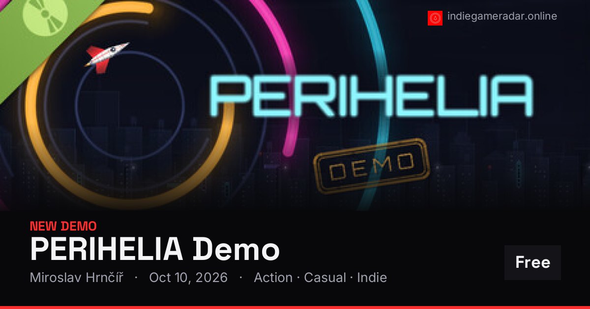 Share card for PERIHELIA Demo