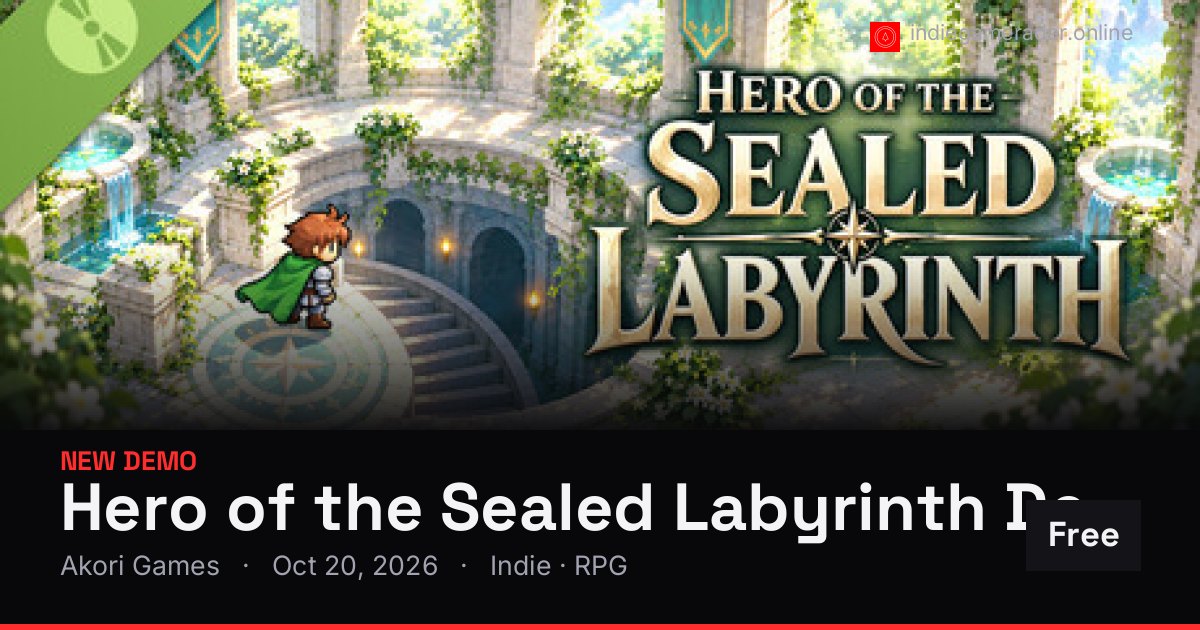 Share card for Hero of the Sealed Labyrinth Demo