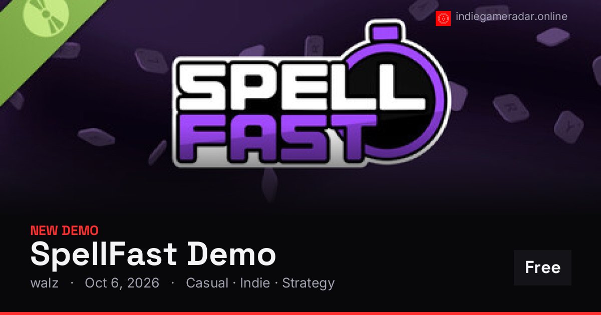 Share card for SpellFast Demo