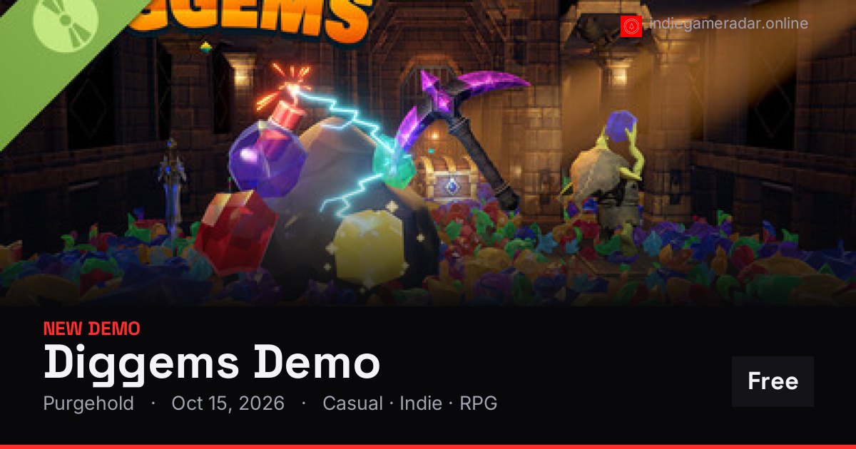 Share card for Diggems Demo