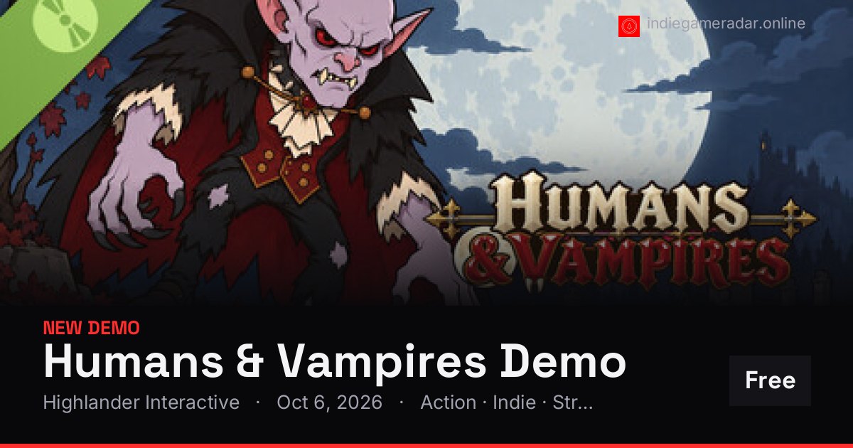 Share card for Humans & Vampires Demo