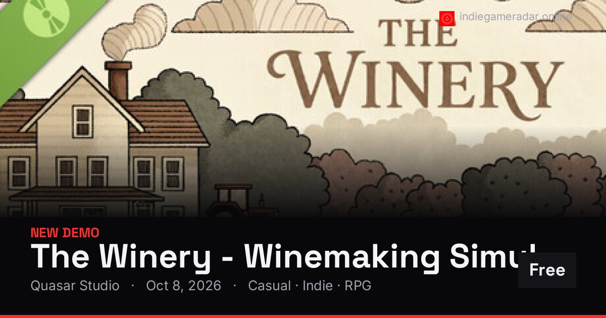 Share card for The Winery - Winemaking Simulator Demo