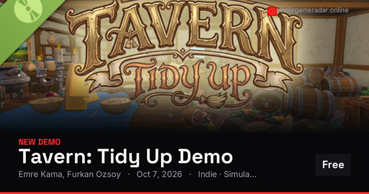 Share card for Tavern: Tidy Up Demo