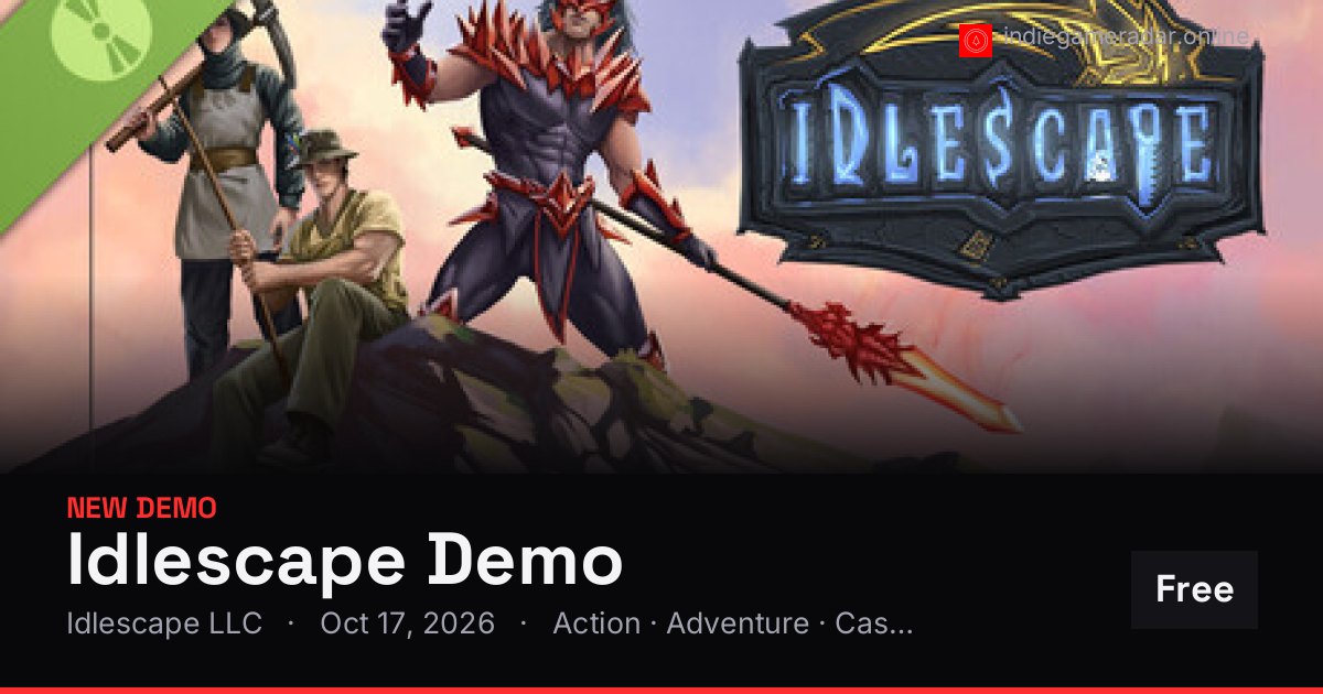 Share card for Idlescape Demo