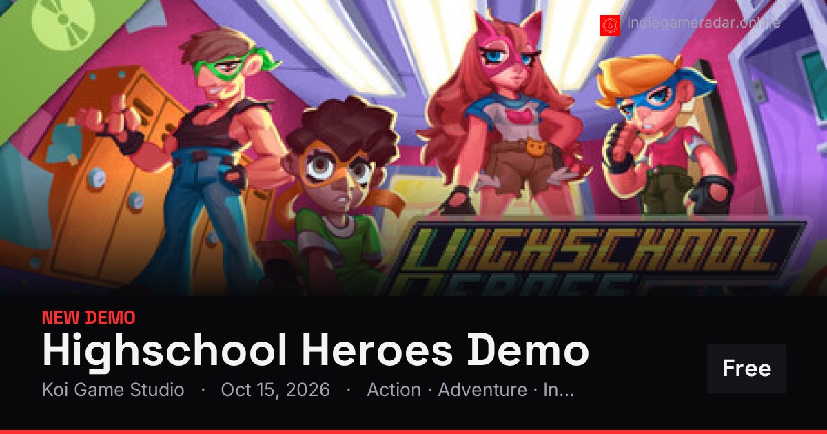 Share card for Highschool Heroes Demo