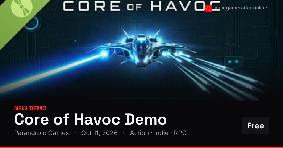 Share card for Core of Havoc Demo