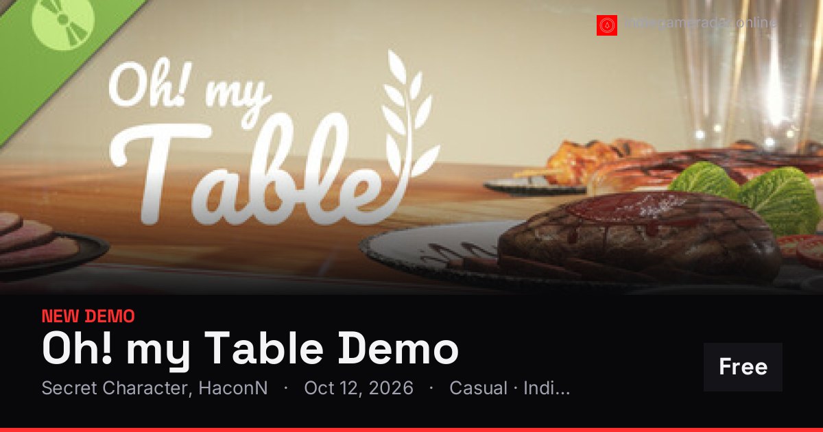 Share card for Oh! my Table Demo