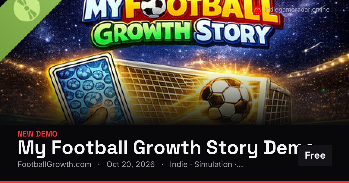 Share card for My Football Growth Story Demo