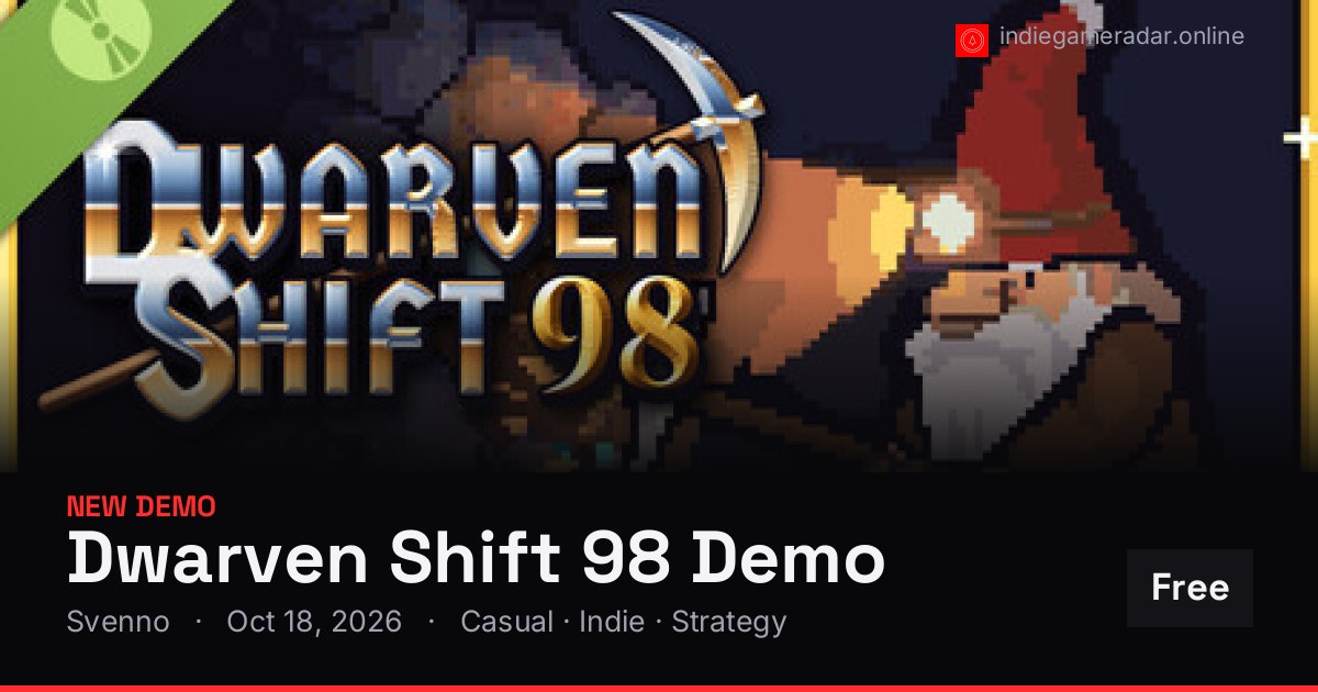 Share card for Dwarven Shift 98 Demo