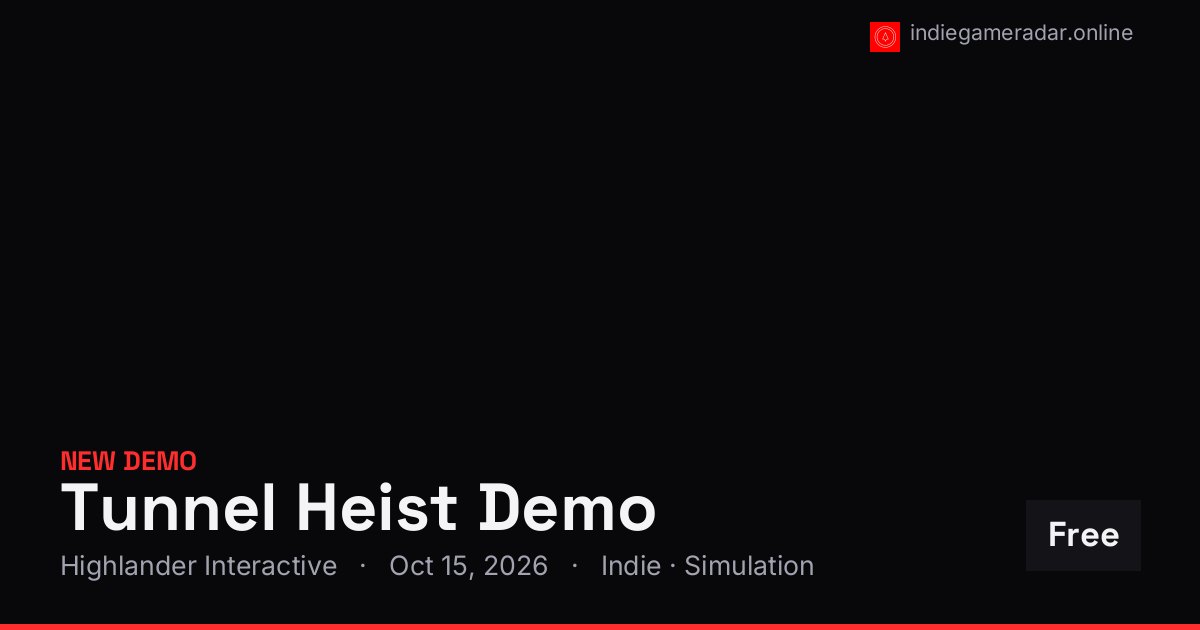 Share card for Tunnel Heist Demo