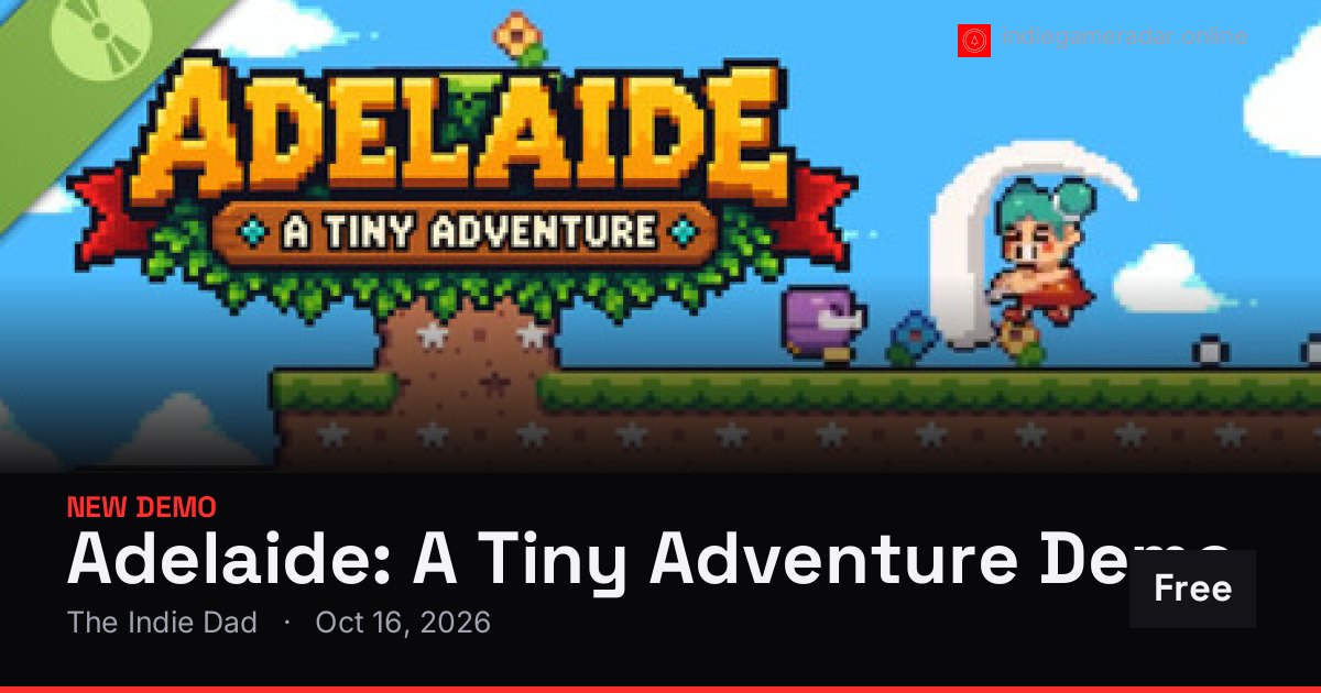 Share card for Adelaide: A Tiny Adventure Demo