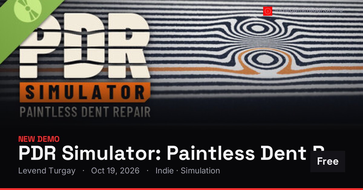 Share card for PDR Simulator: Paintless Dent Repair Demo