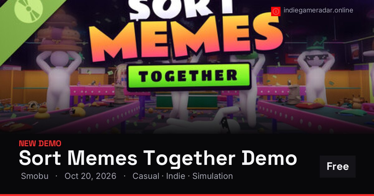 Share card for Sort Memes Together Demo