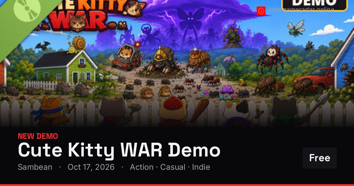 Share card for Cute Kitty WAR Demo