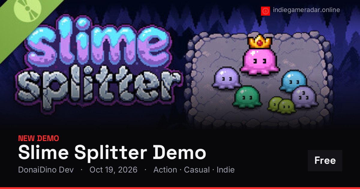 Share card for Slime Splitter Demo