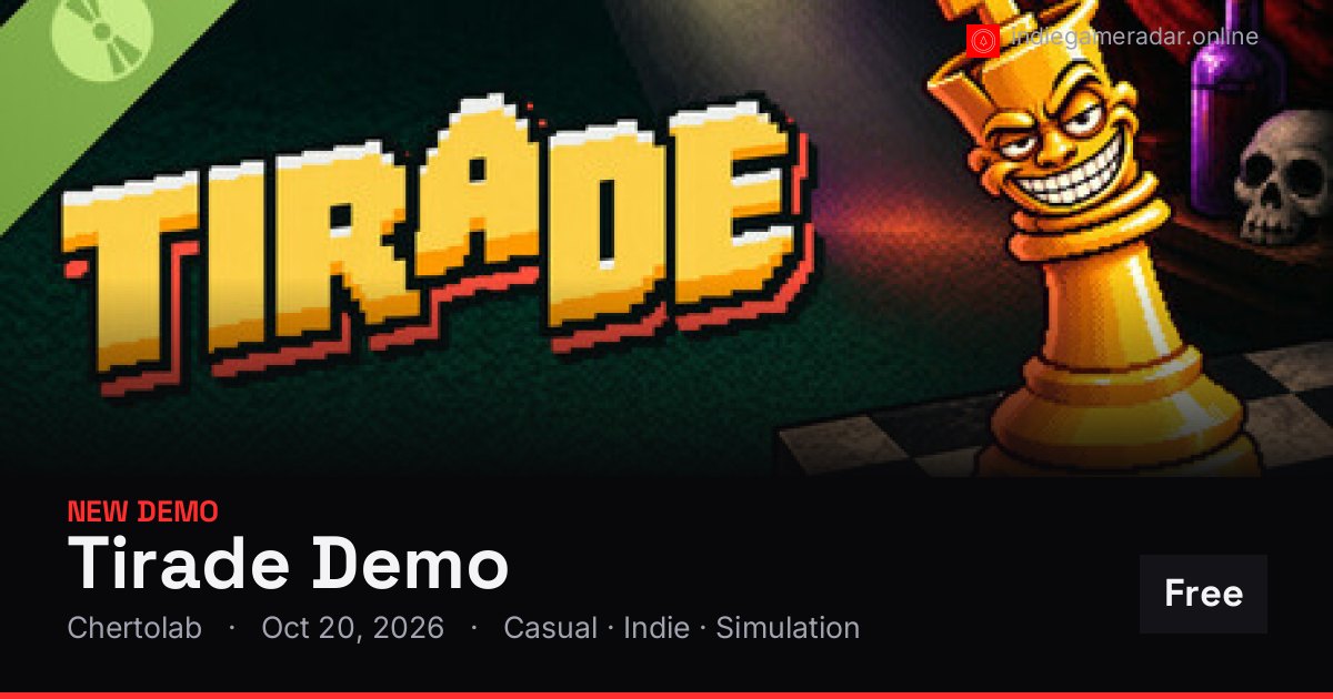 Share card for Tirade Demo