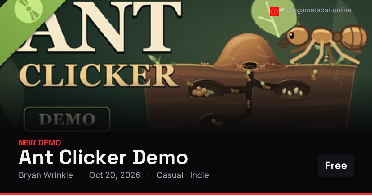Share card for Ant Clicker Demo